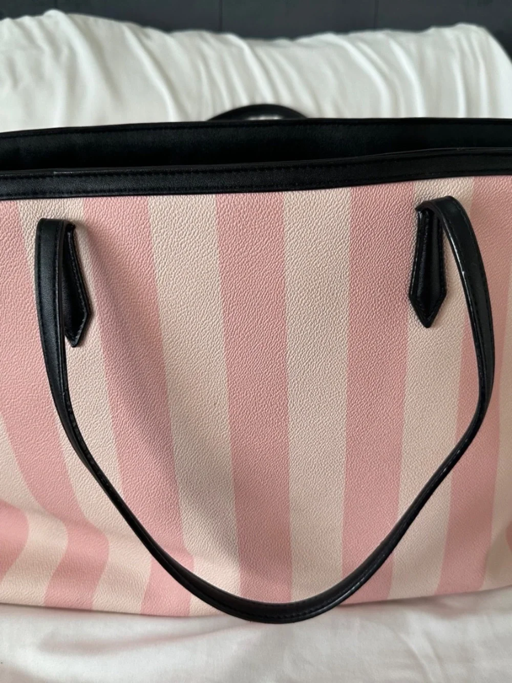 Victoria’s Secret Pink Striped Tote Bag